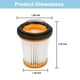 thumbnail image 3 of Paquete de 8 filtros de aspiradora de repuesto para Shark Wandvac ION W1, 3 of 7