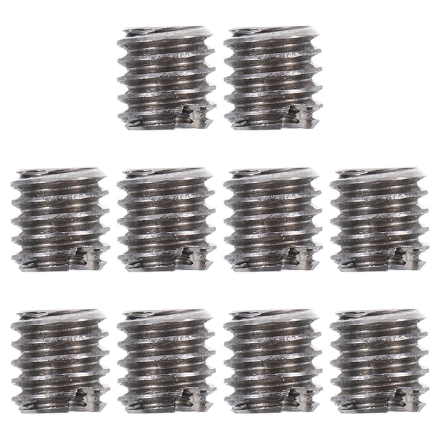 OULII 10Pcs Internal and External Thread Nuts for DIY Projects Steel Fastening Home Improvement