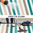 thumbnail image 5 of Teal Brown Stripe Outdoor Rug for Patio/Deck/Porch, Non-Slip Large Area Rug 5 x 8 Ft, Gradient Geometric Vertical Striped Indoor Outdoor Rugs Washable Area Rugs, Reversible Camping Rug Carpet Runner, 5 of 8