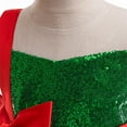 thumbnail image 6 of Odeerbi Kids Girls Sequin Tulle Tube Dress Christmas Bow Tiered Princess Dress Cute Cotton Tube Evening Dress Gowns Sleeveless Strapless Mesh Dress Kids Girls Clothes, 6 of 9