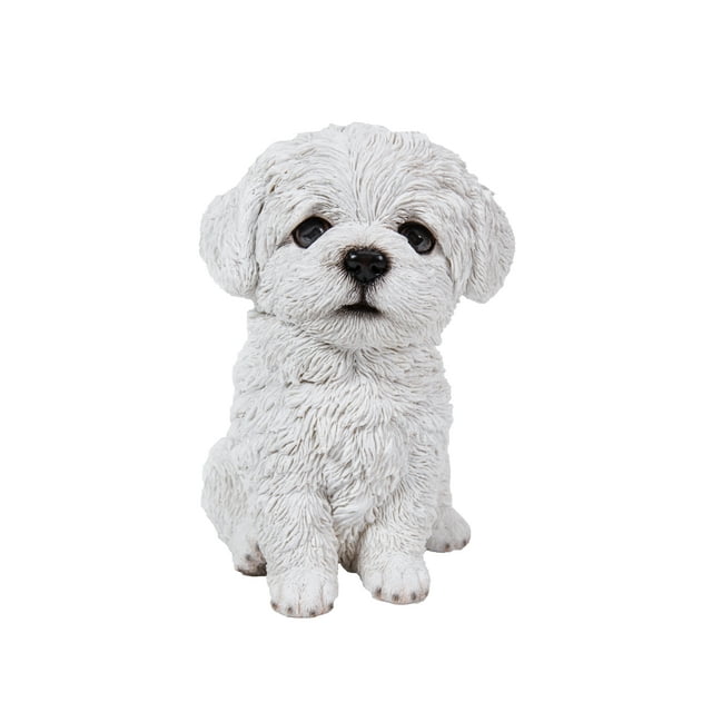Décor de Jardin Statue d'Animal Statue de Maltese Puppy