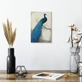 thumbnail image 2 of Elephant Stock Peacock Blue I Wall Art - Vertical Canvas Wall Art - Lobby Wall Decor - Animal Canvas - Blue And Green Decor By Tim O'toole - 8" x 12", 2 of 8