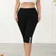 thumbnail image 5 of Pantalones de Yoga de Tamaño Adicional para las Mujeres 3x Color Sólido Bolsillo Capris Cintura Elástica, Transpirable Deporte Casual, 5 of 8
