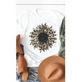 thumbnail image 6 of Leopard Print Sunflower Graphic Tee T-Shirt, 6 of 8