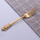 thumbnail image 1 of Juego de cubiertos dorados de lujo, vajilla de acero inoxidable occidental Vintage, utensilios de cocina, juego de cena, cuchillo plateado, tenedor, cuchara, 1 piezas Fivean unisex, 1 of 2