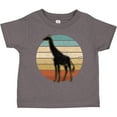 thumbnail image 3 of Inktastic Giraffe African Animal Retro Sunset Boys or Girls Toddler T-Shirt, 3 of 5