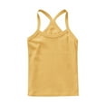 thumbnail image 5 of ZACPNCV 4 Pieces Girls Dance Tank Tops Racerback Camisole Undershirts Spaghetti Strap Camis Dance Clothes Tank Tops for Girl Yellow 6-7 Years, 5 of 7
