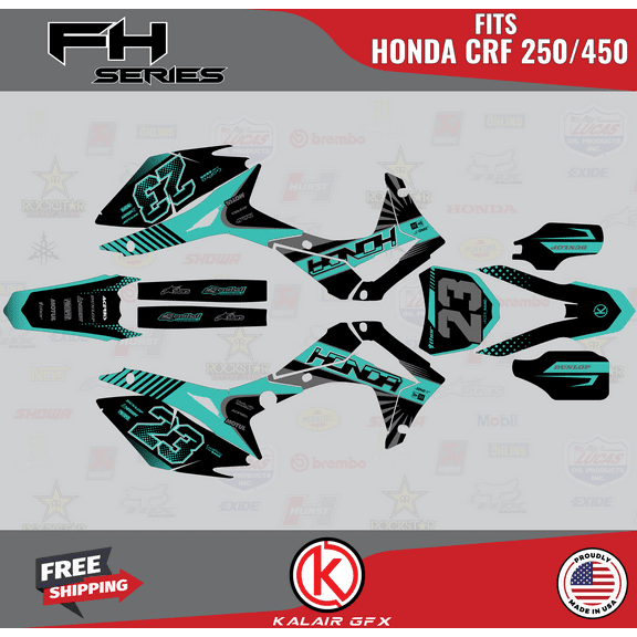 Kalair GFX Graphics Kit for Honda CRF450R (2013-2016) Fh Series