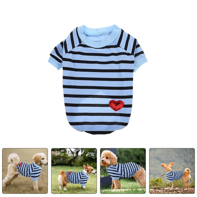 unbranded Camisa Para Perro Transpirable De Suave Azul Para Uso Exterior Cómodo