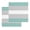 Turquoise gray, variant on Turquoise Beige Stripe Kitchen Dish Towels for Drying Dishes Set of 3, Modern Art Horizontal Striped Waffle Weave Microfiber Hand Tea Bathroom Towels Quick Dry & Absorbent Towel 12x12