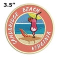 thumbnail image 2 of Happy Hour! At Sandbridge Beach, Virginia USA 3.5 Inch Iron Or Sew On Embroidered Fabric Badge Patch Ocean Beach, Salt Life Iconic Series, 2 of 2