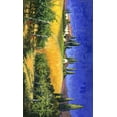 thumbnail image 2 of Swanson, Michael 10x14 Black Ornate Wood Framed with Double Matting Museum Art Print Titled - Tuscan Evening, 2 of 4
