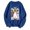 Blue, variant on Halloween Sweatshirt for Women Hoodless Sweatshirt Oversized Crewneck Pullover Top for Women Long Sleeve Sweatshirt Casual Wear Comfortable Soft Light Gray S