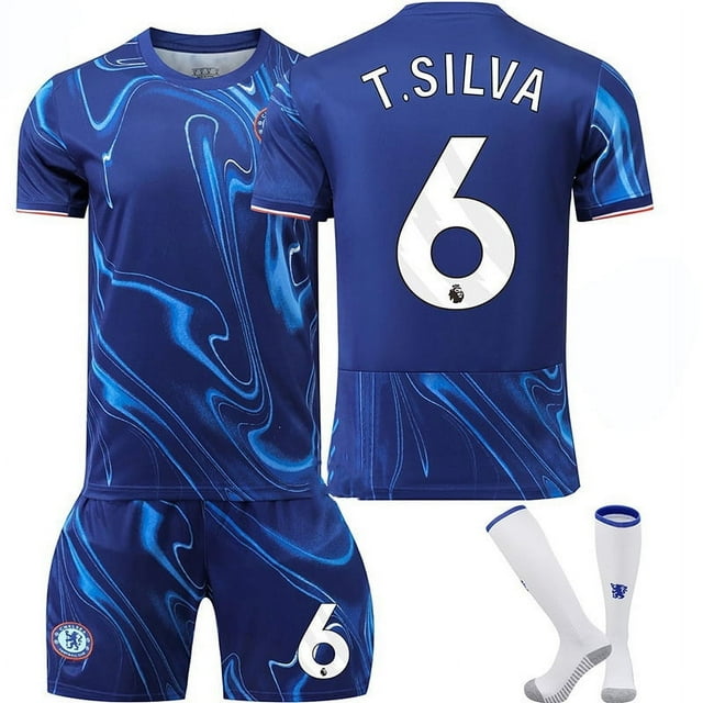 2425 Chelsea Home Jersey No. 8 Enzo 20 Palmer 6 Silva Copy Player Name Jersey_h