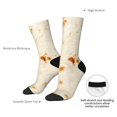 thumbnail image 6 of Honeii Pita Tortilla Print Adult Socks,Crew Socks,Casual Calf Socks,Daily Wear Socks for Men & Women, Perfect for Sports, Casual and Everyday Use, 6 of 6