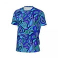 thumbnail image 5 of T Shirt For Men Psychedelic Hippie T-Shirt Blue Tears Print Sports T-Shirts Short Sleeve Breathable, 5 of 7