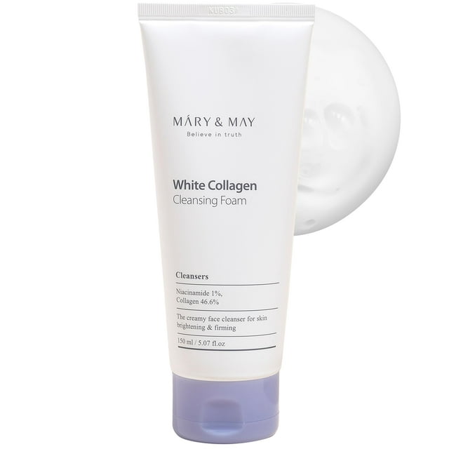 Espuma limpiadora Mary&May White Collagen 150 ml con niacinamida