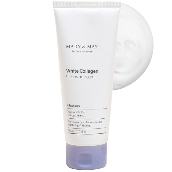 Espuma limpiadora Mary&May White Collagen 150 ml con niacinamida