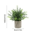 thumbnail image 3 of Artificial Green Plant | Simulation Potted Home Office Hotel Lobby Decoration | Faux Leaf Arrangement | 25x8cm | Long Lasting Maintenance Free | Multicolor Plastic | 1 Piece, 3 of 6