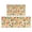 Orange Floral, variant on 2 Piece Orange Rug Kitchen Rug Set, Decor Kitchen Rugs, Absorbent Non-Slip Washable Floor Mats, Home Indoor Runner Rugs 17"x47" 17"x30"