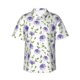 thumbnail image 1 of Fotbe Purple Chicory Camisa Hawaiana para Hombre Unisex – Camisa Casual de Verano con Botones de Manga Corta de Algodón y Lino,Large, 1 of 7