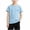 Blue, variant on Boys' Mesh Quick Dry Short Sleeve T-Shirt, Crew Neck Sport Top with Triangle Logo Detail for Kids 2-11 Years, Blue