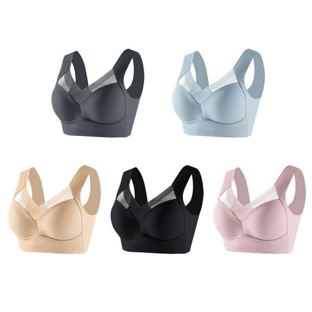 Pxiakgy Sports Bras for Women Sticky Adhesive Vanity Panel Clothing Adhesive Bra Yoga Crop Vest Bras Anti Sagging Back Support Bras Materni Grey Push Up Bra Bras for Women No Underwire Z-Gy1 4Xl