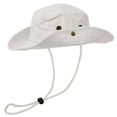 thumbnail image 3 of Glory Max Classic 100% Cotton Wide Brim Bucket Hat Summer Outdoor Boonie White Hats, 3 of 5