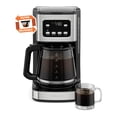 thumbnail image 2 of Chefman Cafetera programable de 12 tazas, cafetera eléctrica, apagado automático, pantalla digital con función de preparación automática, olla antigoteo, filtro reutilizable para molidos frescos, 2 of 5