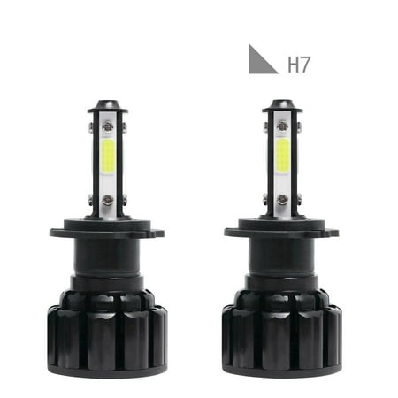 

Tomshoo 4-Sides LED Headlight high low Fog Light Kits High Power Bulbs 6500K Canbus