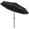 thumbnail image 4 of SAFAVIEH Outdoor Collection Elegant Valance 11-Foot Round Umbrella Navy/White, 4 of 7
