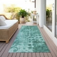 thumbnail image 6 of Addison Rugs Chantille Indoor/Outdoor Transitional Ikat Teal Washable Runner Rug, 2'3" x 7'6", 6 of 6