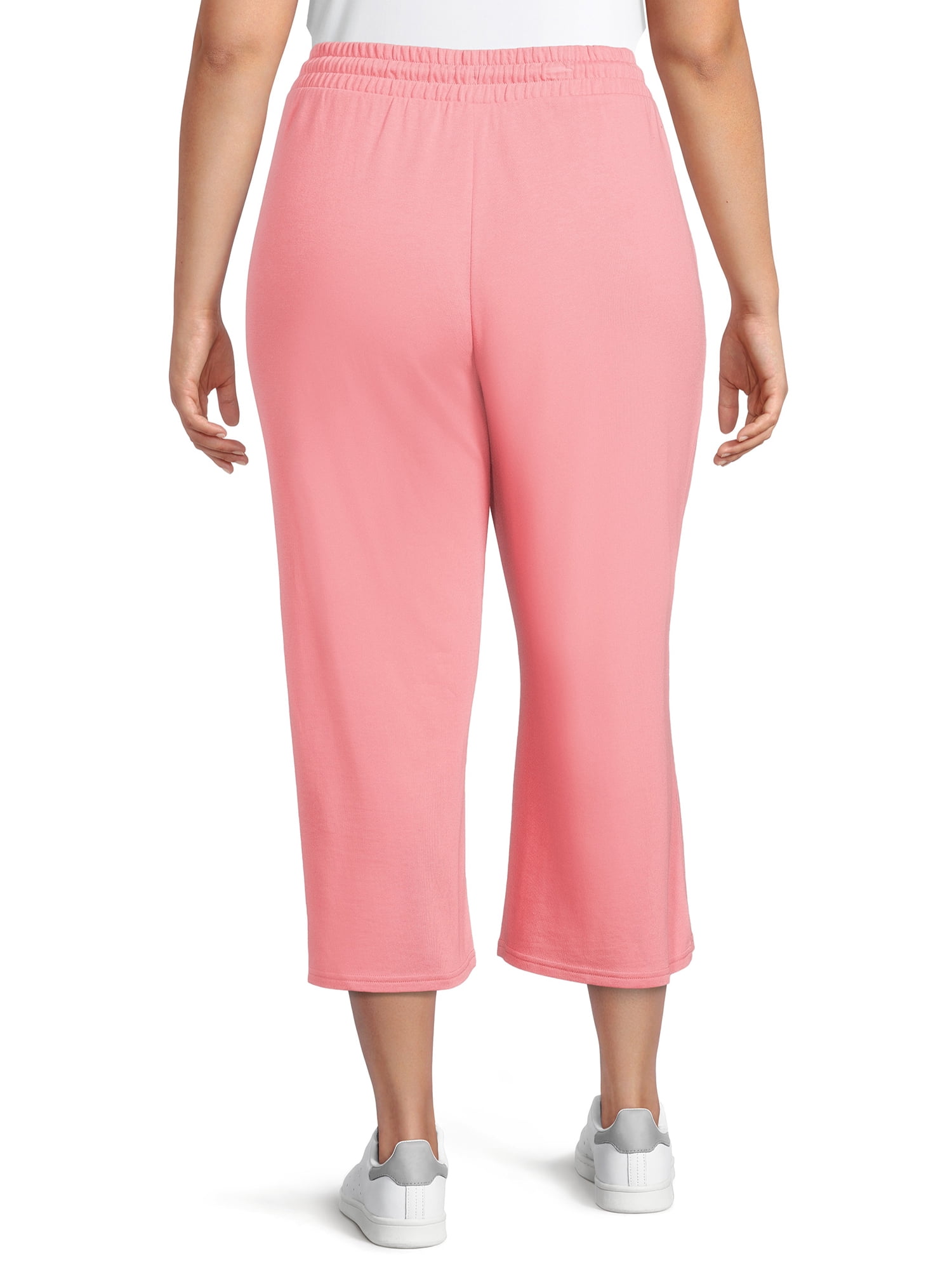 Terra & Sky Women's Plus Size Knit Capri