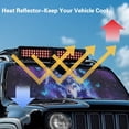 thumbnail image 4 of Yuyamidu Wolf Windshield Sun Shade for Wrangler Rubicon Sahara TJ JK JKU 2 & 4 Door-Blocks UV Rays Sun Visor Purple Galaxy Car Sun Shade Keep Your Vehicle Cool, 4 of 7