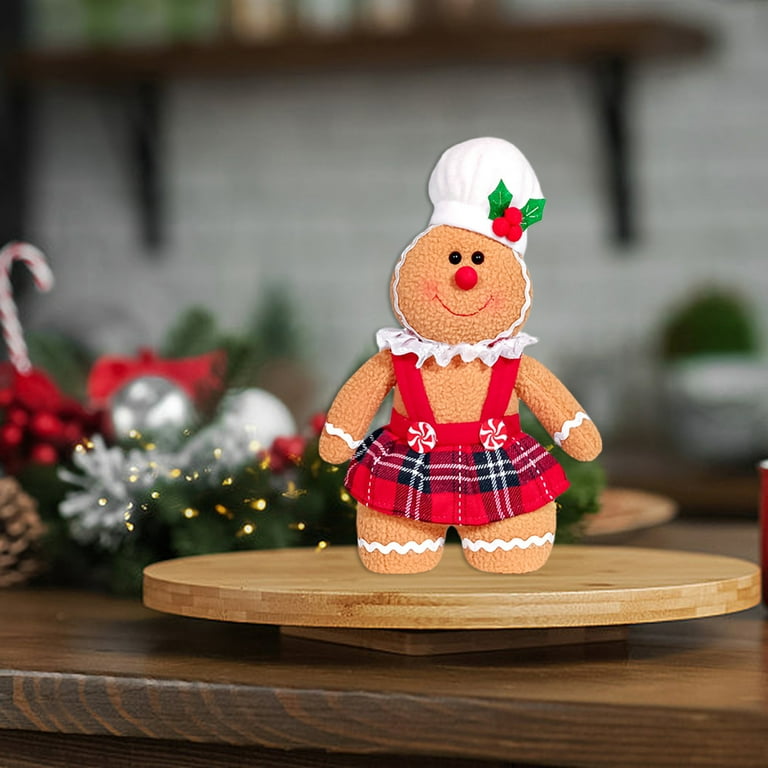 Christmas Gingerbread Man Plush Stuffed Animal,Christmas Stuffed