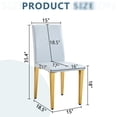 thumbnail image 7 of Four Gray Pu Dining Seats - Comfortable And Versatile, With Metal Construction Of 4 Chairs In Modern Comfortable, Soft Sponge Filling Stable, 7 of 7