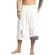 thumbnail image 1 of Hombres 3/4 Largos Pantalones Cortos De Algodón Ropa De Lino, 1 of 7