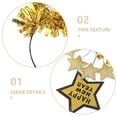 thumbnail image 3 of LOLIPPYY 2Pcs Star Hairband Golden Glitter Party Accessory For 2026 Celebration And New Years Eve Gatherings, 3 of 6