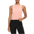 thumbnail image 3 of cocolona Womens Summer Workout Tank Tops Outdoor Lightweight Backless Yoga Shirts Sleeveless Crew Neck Solid Color Tees Blouses, 3 of 5