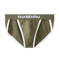 thumbnail image 2 of successthop Underwear Briefs Men Plus Size Comfortable Lightweight Soft Breathable Solid Everyday Wear Underpant Green M, 2 of 3