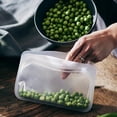 thumbnail image 3 of Stasher Premium Food-Safe Reusable Silicone Food Storage Snack Bag, Clear, Holds 12 oz, 3 of 13