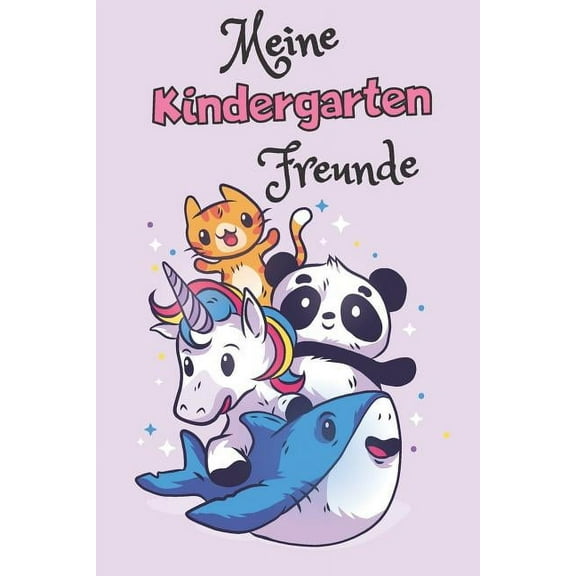 Meine Kindergartenfreunde: A5 Freundebuch / Kindergartenfreundebuch / Meine Kindergartenfreunde fr Mdchen und Jungen im Kindergarten (Paperback)