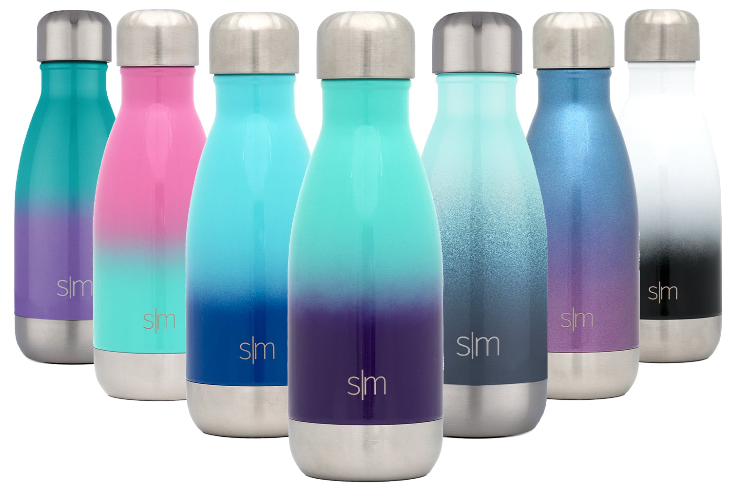Motivational I Don't Sweat I Sparkle Fitness Water Tracker 16 oz Water Reminder skinny tumbler To go cup sparkle sweat