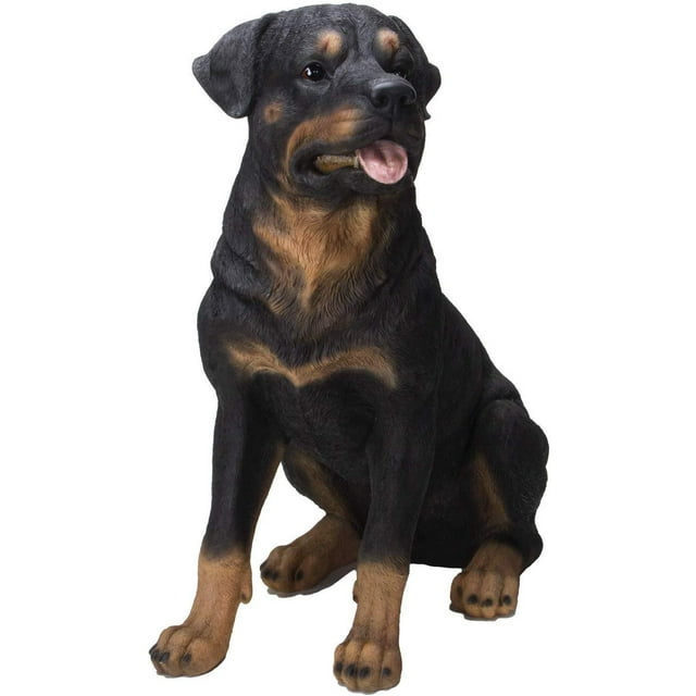 Ebros Gift Realistic Large Rottweiler Dog Resin Figurine Statue 20.75"H Decor