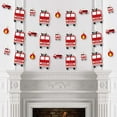 thumbnail image 3 of Big Dot of Happiness Fired Up Fire Truck - Firefighter Firetruck Baby Shower or Birthday Party DIY Decorations - Clothespin Garland Banner - 44 Pieces, 3 of 7