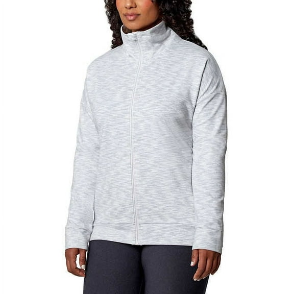 Mondetta Ladies' Space Dye Jacket, White Large