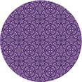 thumbnail image 1 of Ahgly Company Machine Washable Indoor Round Transitional Heliotrope Purple Area Rugs, 4' Round, 1 of 7