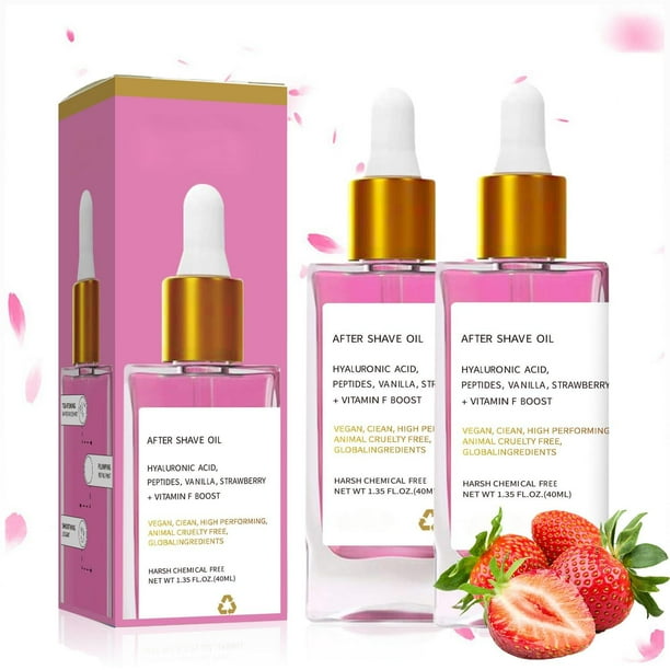 Aceite After Shave Mujer Strawberry Vanilla Piel Suave para Prevenir Vellos Encarnados y Sequedad