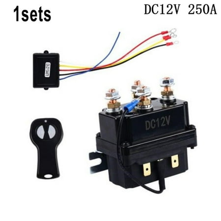 

12V 250A Winch Contactor Winch Control ElectromagneticRelay with Controller