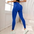 thumbnail image 2 of Womens 2026 3D Compression Leggings High Waist Cellulite Leggings Slimming Tummy Control Workout Yoga Pants Royal Blue XL, 2 of 4